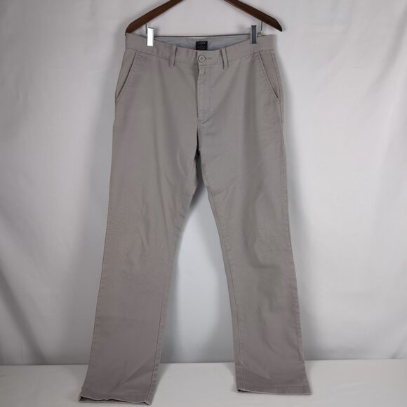 J. Crew Men's Beige Chinos/Khakis THE SUTTON Straight Leg, Size 34 - Picture 1 of 8